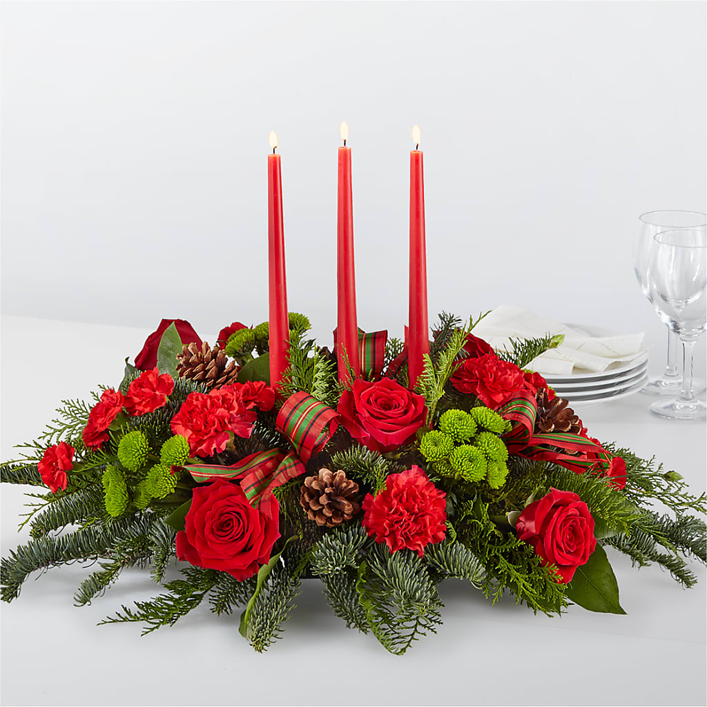 By the Candlelight Centerpiece – Greater Fayetteville Flower Shop, Springdale AR