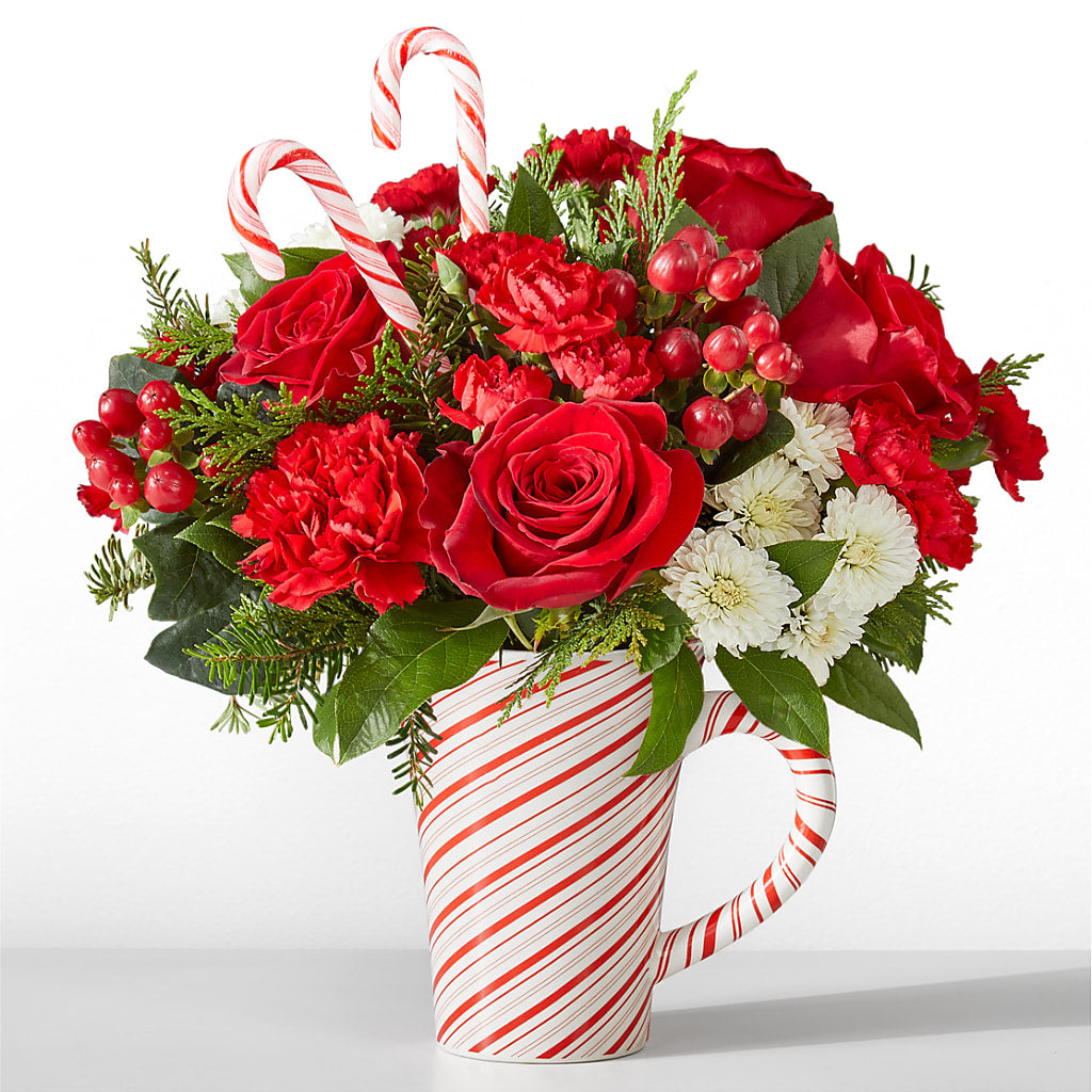 Peppermint Swirl Mug – Greater Fayetteville Flower Shop, Springdale AR