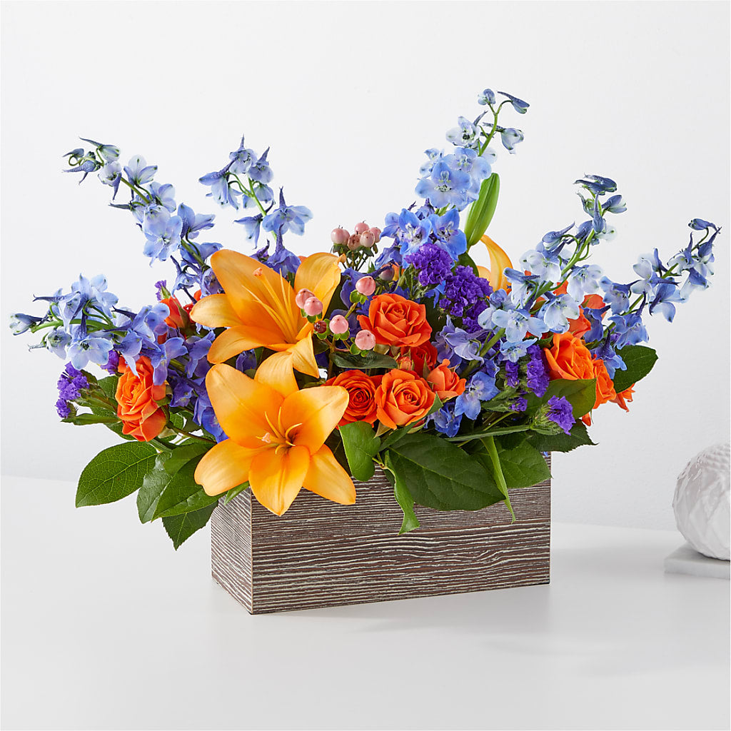 Radiant Citrus Box Bouquet – Greater Fayetteville Flower Shop, Springdale AR