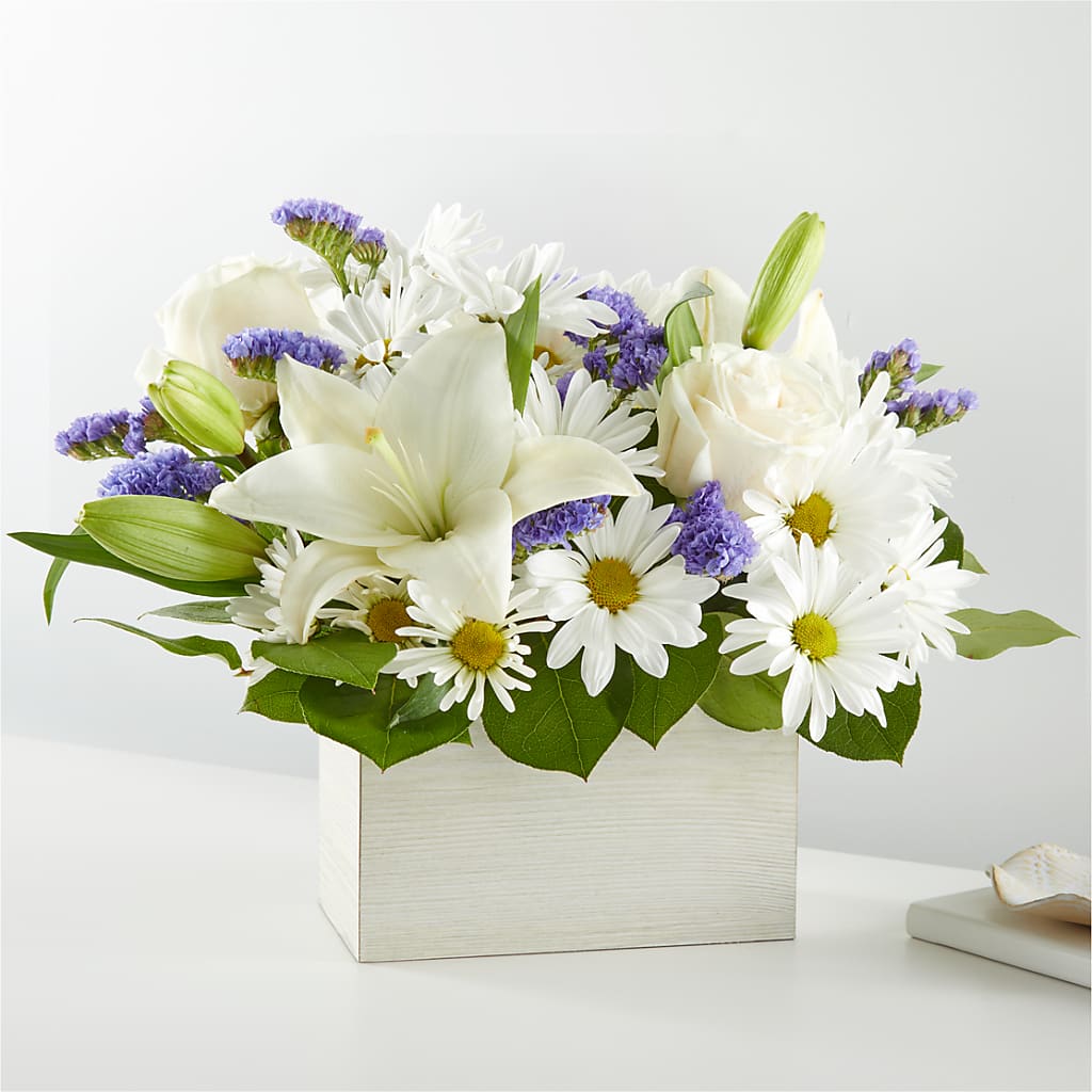 Beyond Blue Box Bouquet – Greater Fayetteville Flower Shop, Springdale AR