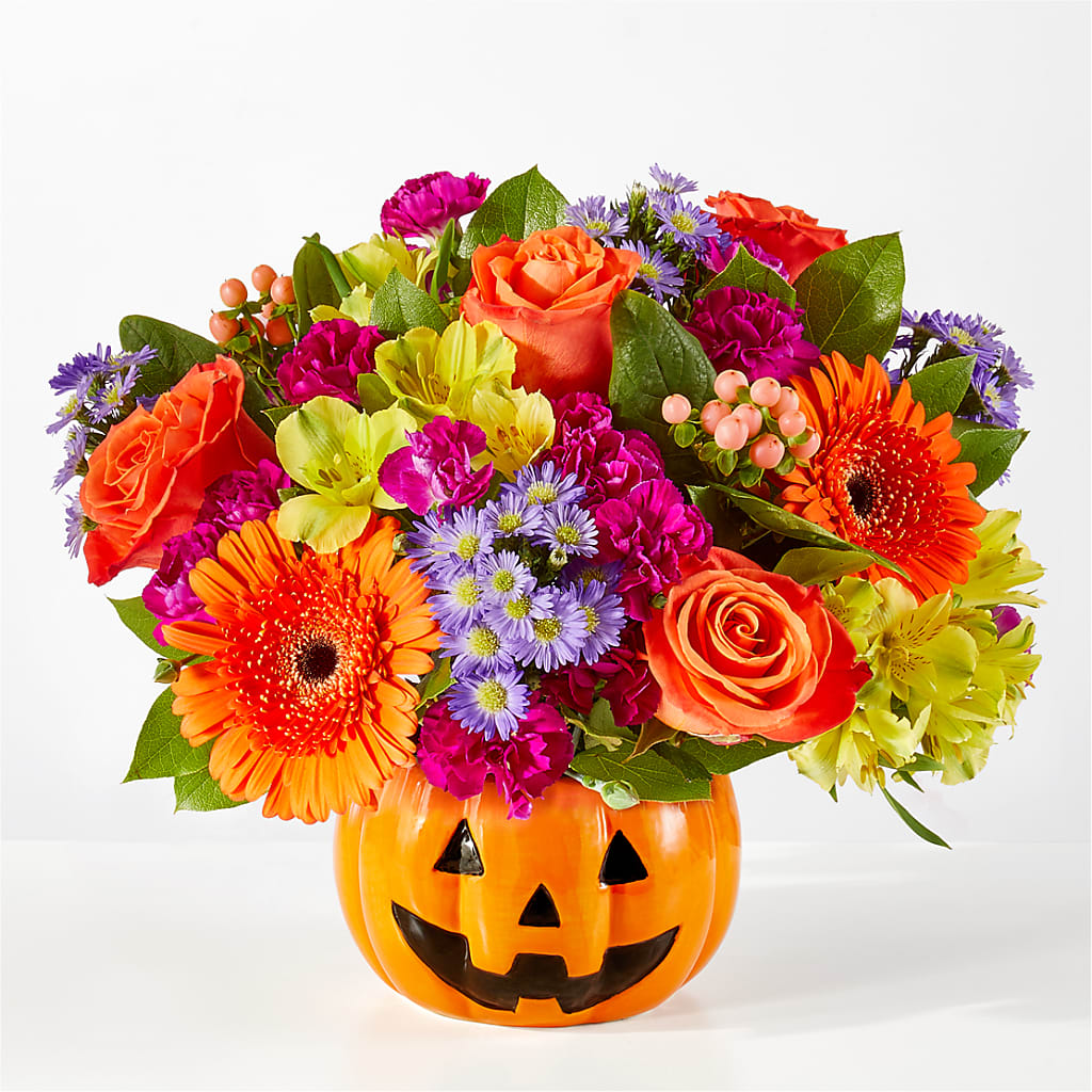 Tricks & Treats Pumpkin – Greater Fayetteville Flower Shop, Springdale AR