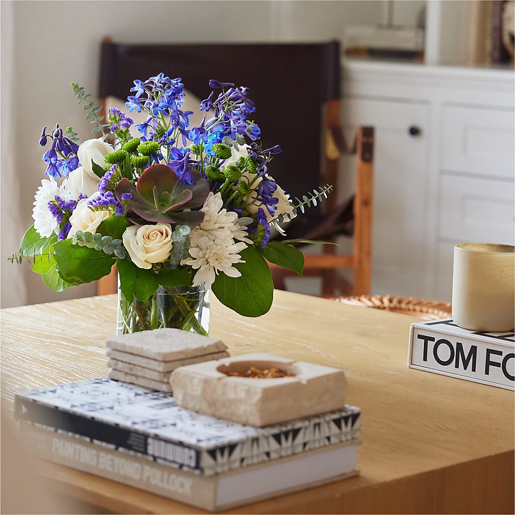 Cerulean Waves Bouquet – Greater Fayetteville Flower Shop, Springdale AR