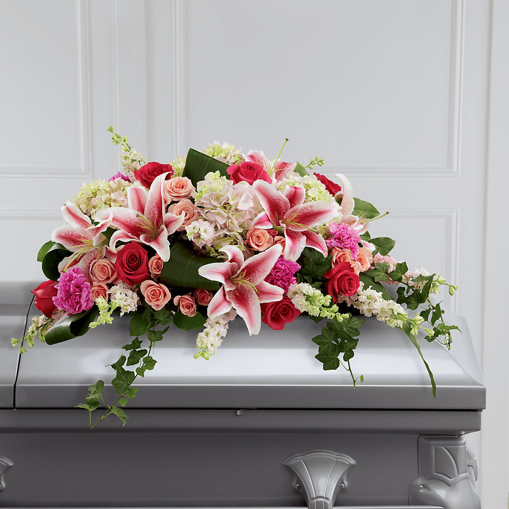 Splendid Grace Casket Spray – Greater Fayetteville Flower Shop, Springdale AR