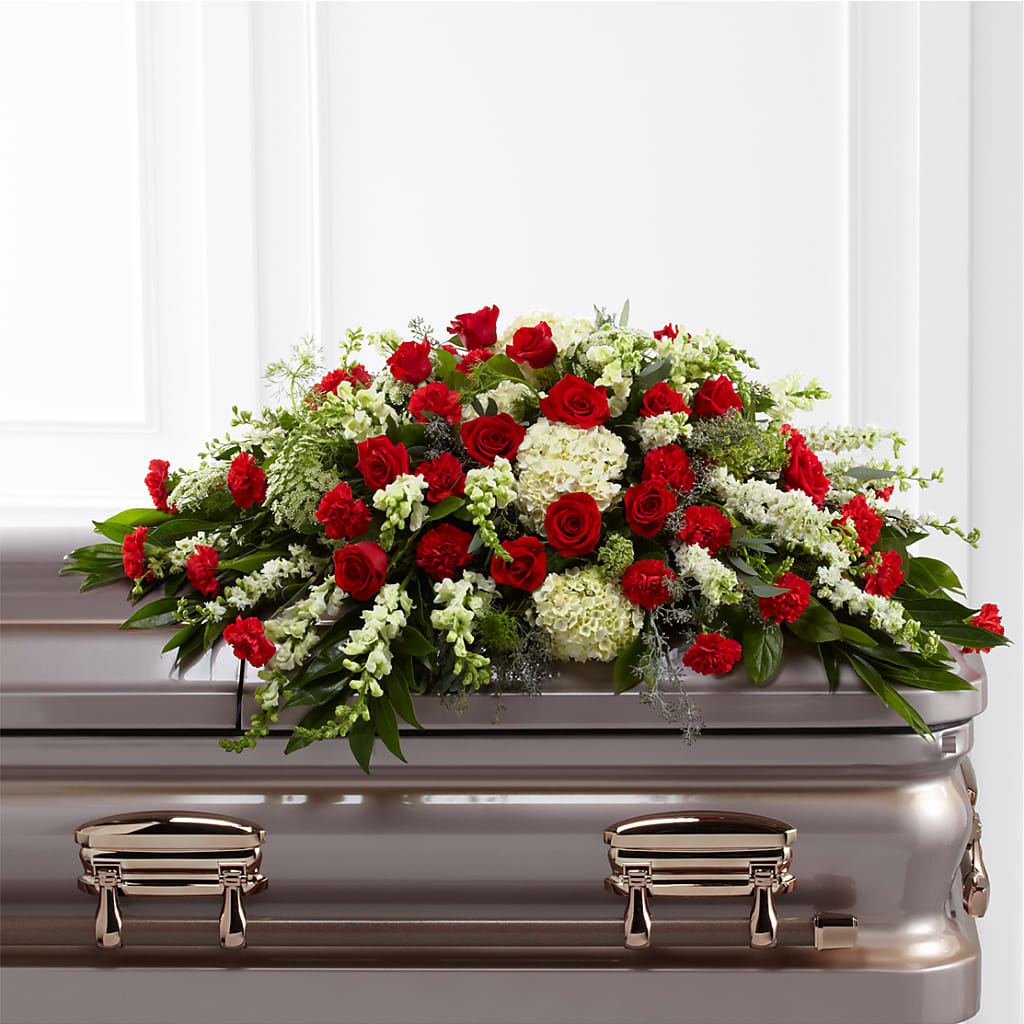 Sincerity Casket Spray – Greater Fayetteville Flower Shop, Springdale AR