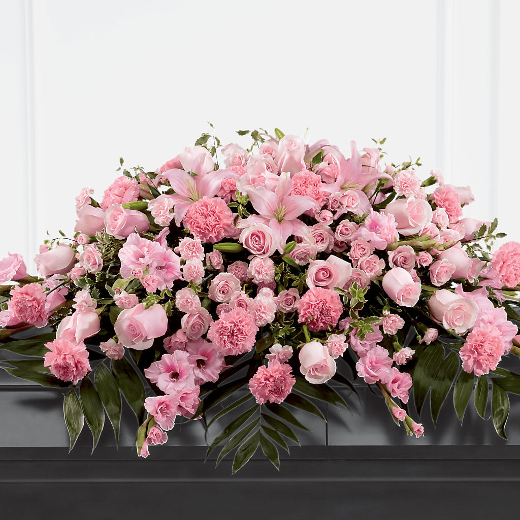 Garden of Comfort Casket Spray (Standard) – Greater Fayetteville Flower Shop, Springdale AR