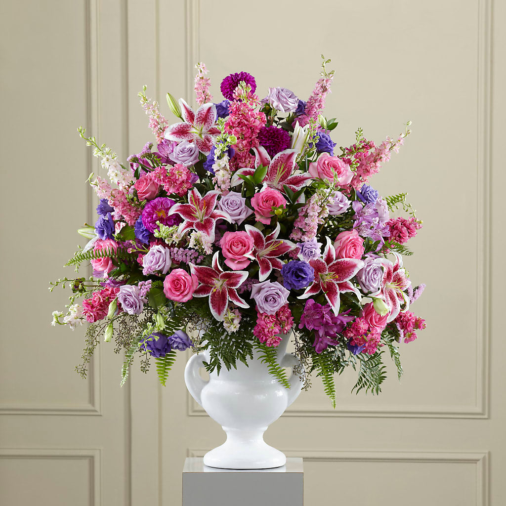 Peaceful Tribute Arrangement – Greater Fayetteville Flower Shop, Springdale AR