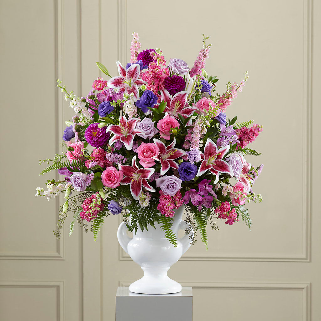 Peaceful Tribute Arrangement – Greater Fayetteville Flower Shop, Springdale AR
