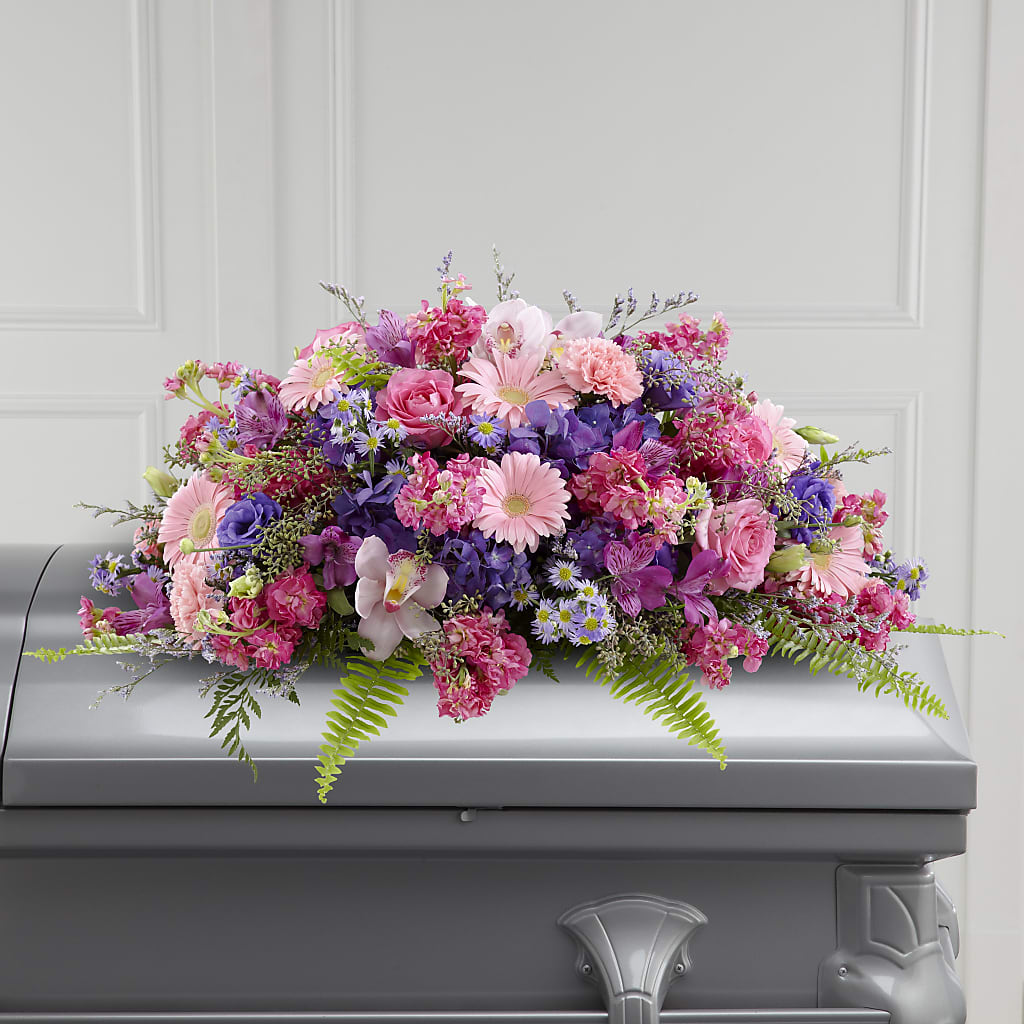 Glorious Garden Casket Spray – Greater Fayetteville Flower Shop, Springdale AR