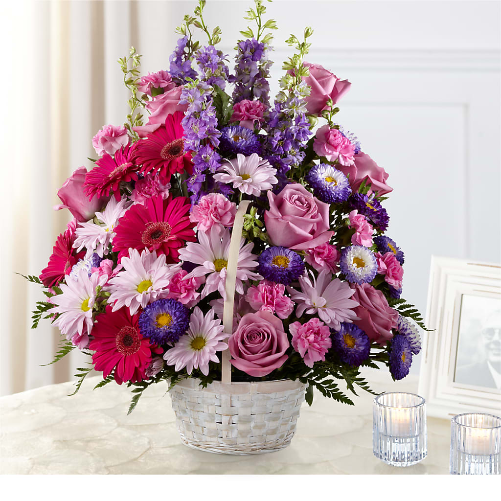 Pastel Peace Basket – Greater Fayetteville Flower Shop, Springdale AR