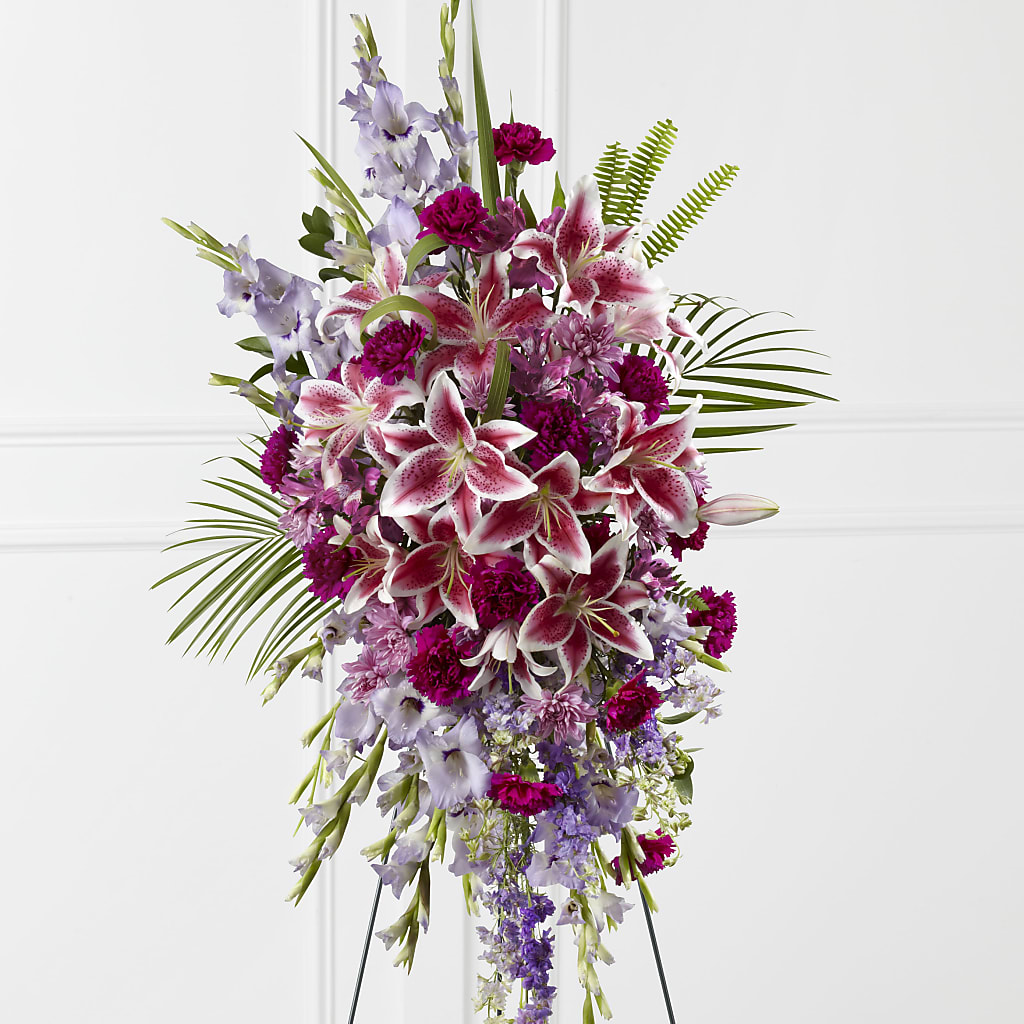 Tender Touch Standing Spray – Greater Fayetteville Flower Shop, Springdale AR