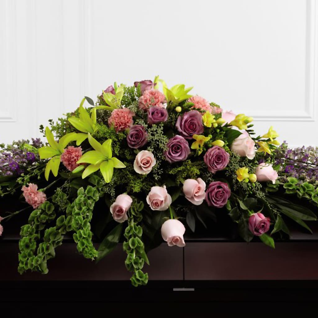 Forever Beloved Casket Spray – Greater Fayetteville Flower Shop, Springdale AR