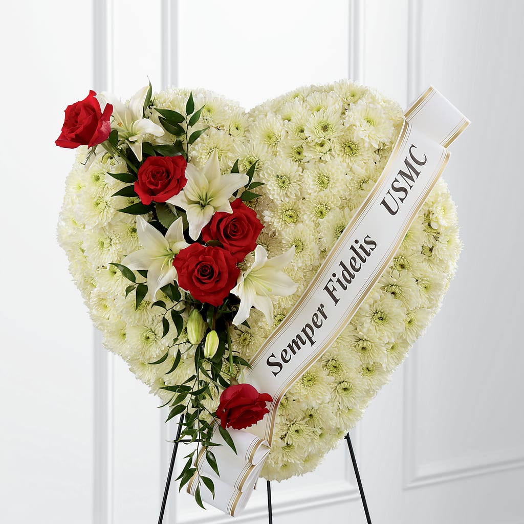 Heartfelt Hero Standing Heart – Greater Fayetteville Flower Shop, Springdale AR
