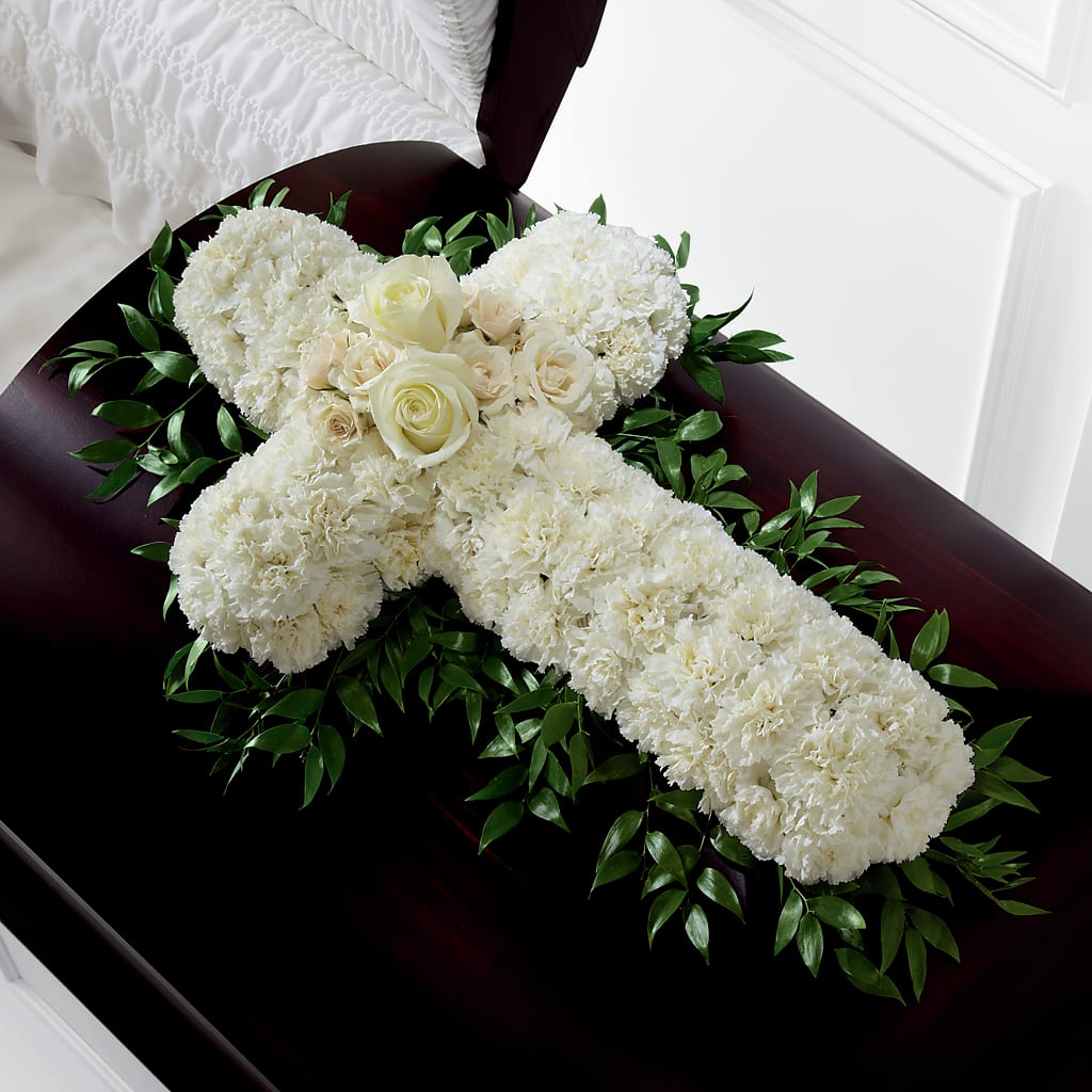 Peaceful Memories Casket Spray (Standard) – Greater Fayetteville Flower Shop, Springdale AR