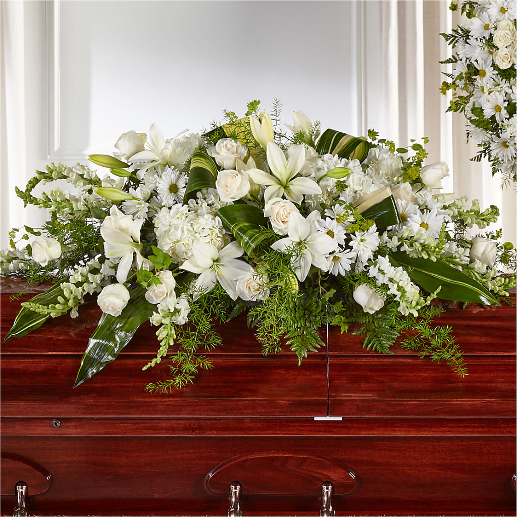 Abundance Casket Spray – Greater Fayetteville Flower Shop, Springdale AR