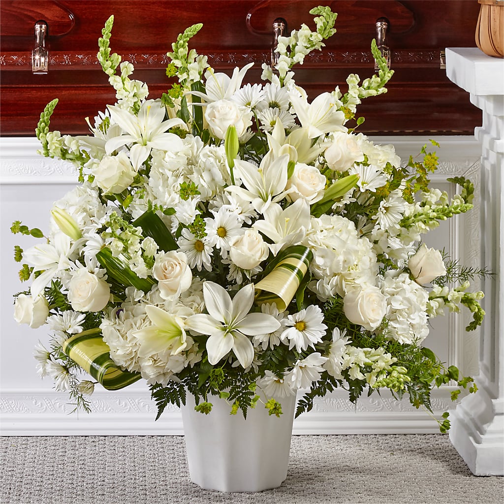 Thoughts of Tranquility Floor Basket – Greater Fayetteville Flower Shop, Springdale AR
