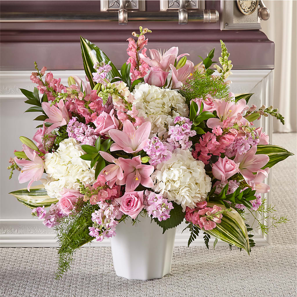 Simply Serene Floor Basket – Greater Fayetteville Flower Shop, Springdale AR