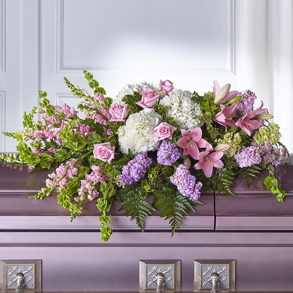 Life's Gratitude Casket Spray – Greater Fayetteville Flower Shop, Springdale AR