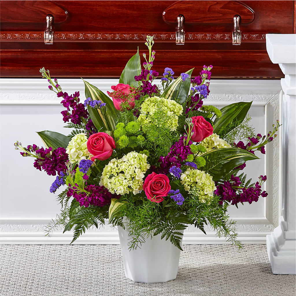 Beautiful Horizons Floor Basket – Greater Fayetteville Flower Shop, Springdale AR