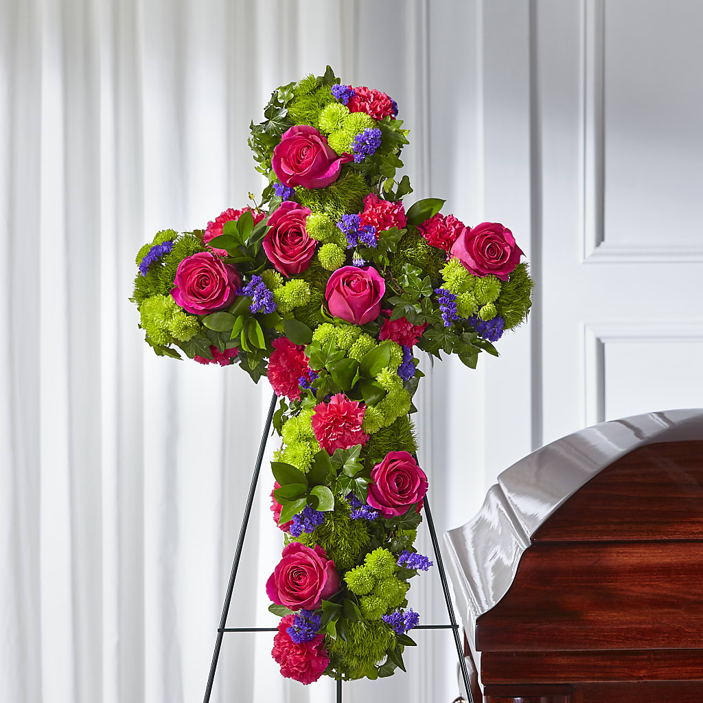 Tribute Rose Floral Cross – Greater Fayetteville Flower Shop, Springdale AR