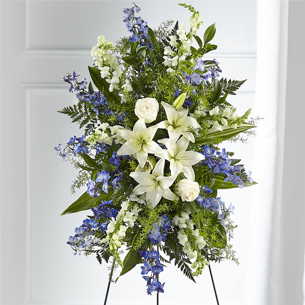 Faithful Friend Standing Spray – Greater Fayetteville Flower Shop, Springdale AR