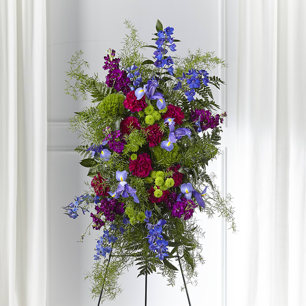 Heavenly Skies Standing Spray – Greater Fayetteville Flower Shop, Springdale AR