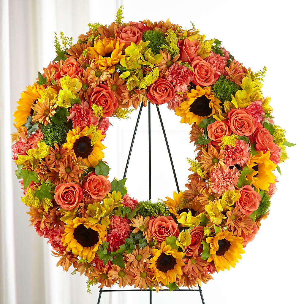 Autumnal Memories Wreath (Standard) – Greater Fayetteville Flower Shop, Springdale AR