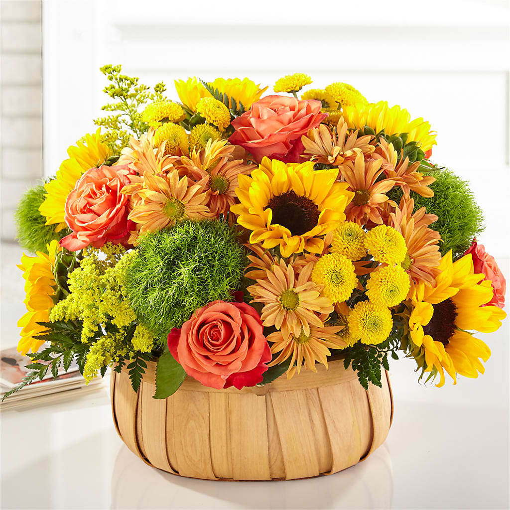 Harvest Sunflower Basket – Greater Fayetteville Flower Shop, Springdale AR