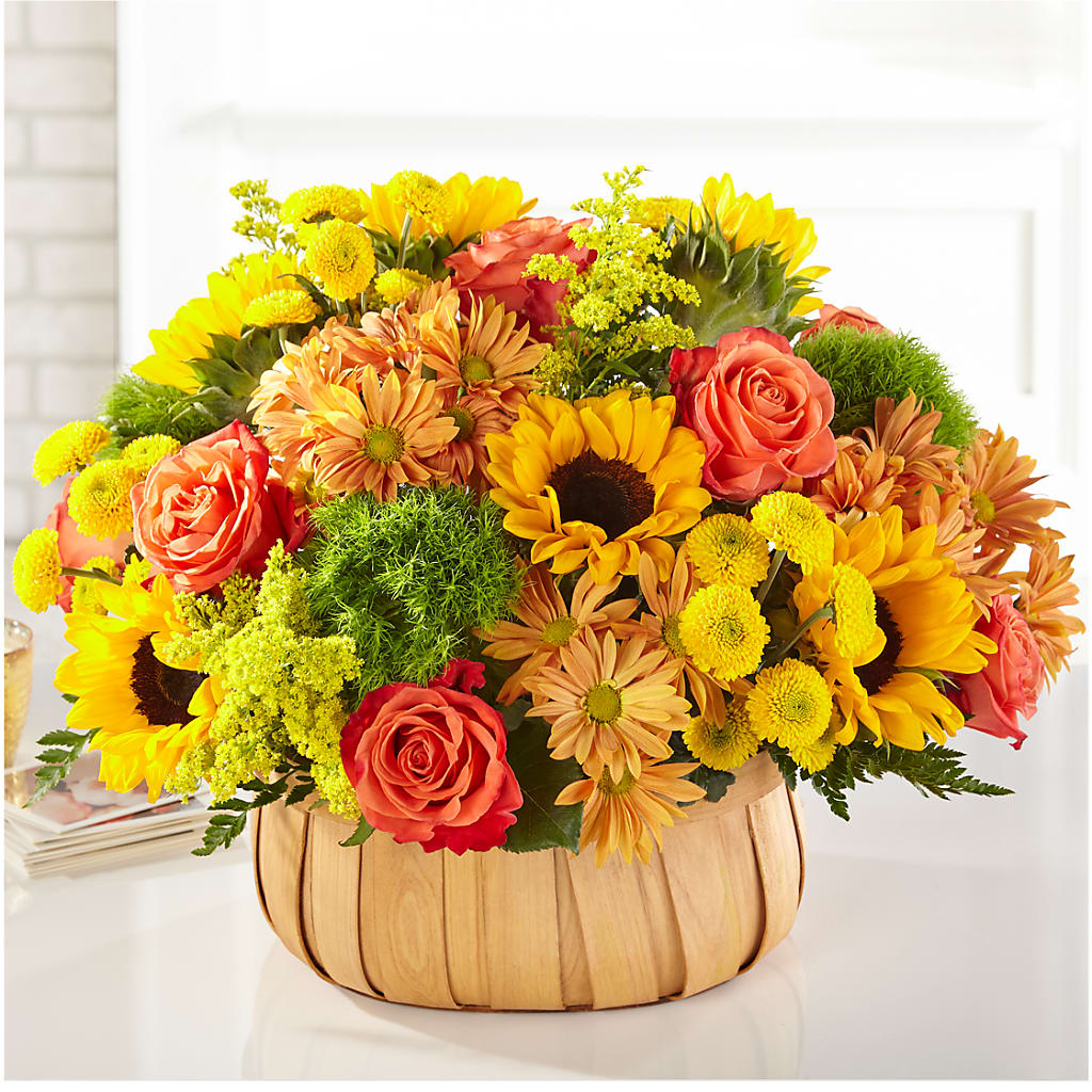 Harvest Sunflower Basket – Greater Fayetteville Flower Shop, Springdale AR