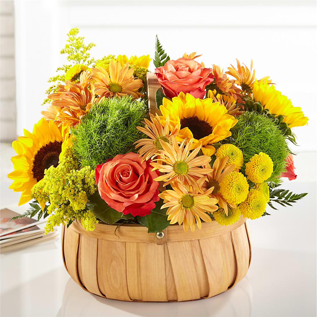 Harvest Sunflower Basket – Greater Fayetteville Flower Shop, Springdale AR
