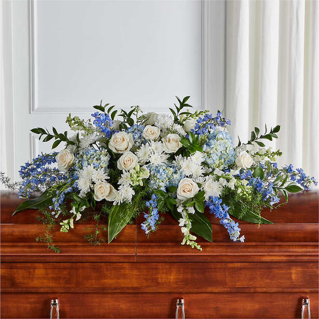 Timeless Essence Casket Spray – Greater Fayetteville Flower Shop, Springdale AR