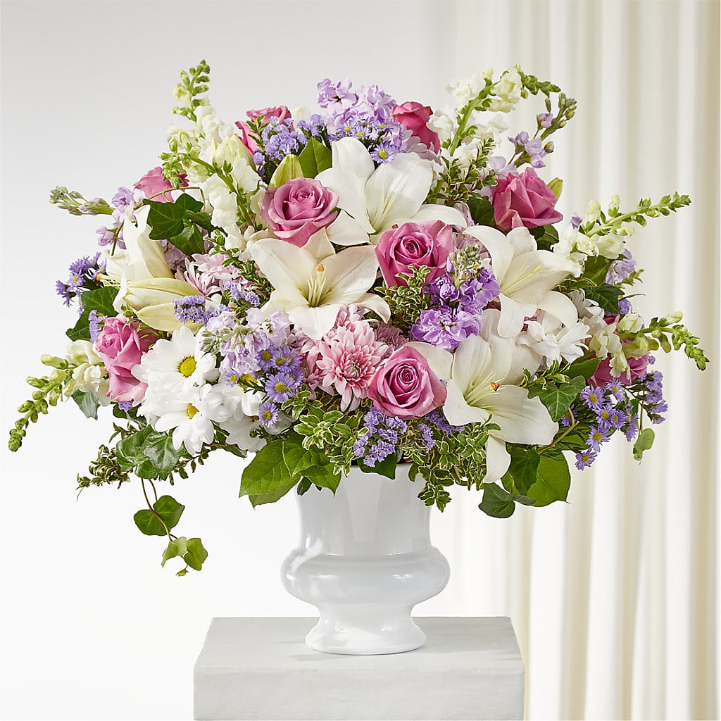 Remarkable Life Urn Arrangement – Greater Fayetteville Flower Shop, Springdale AR