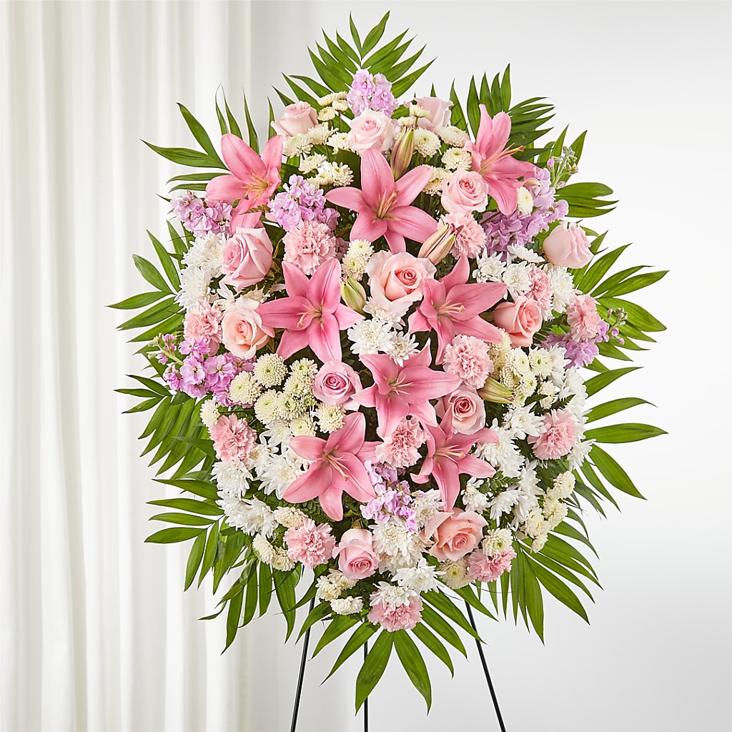 Offering Solace Standing Spray – Greater Fayetteville Flower Shop, Springdale AR