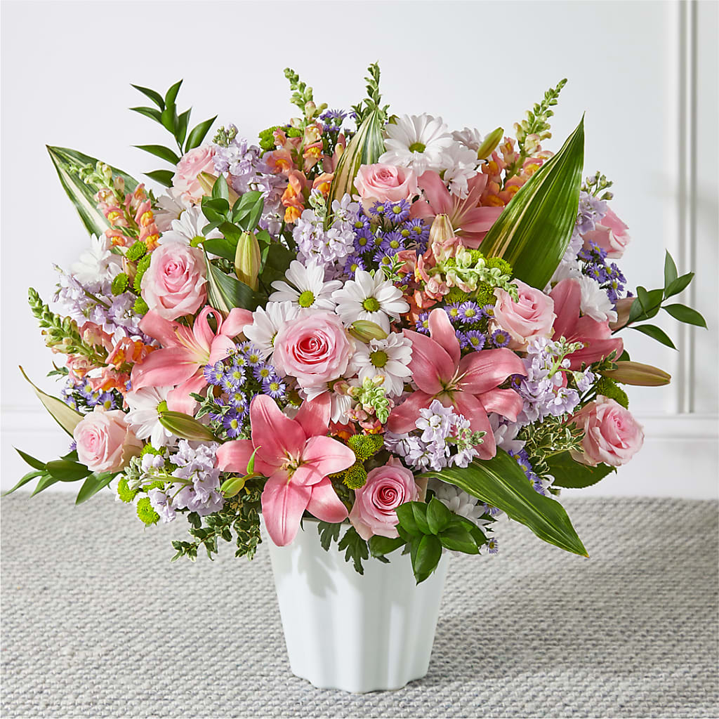 Abundant Compassion Floor Basket – Greater Fayetteville Flower Shop, Springdale AR