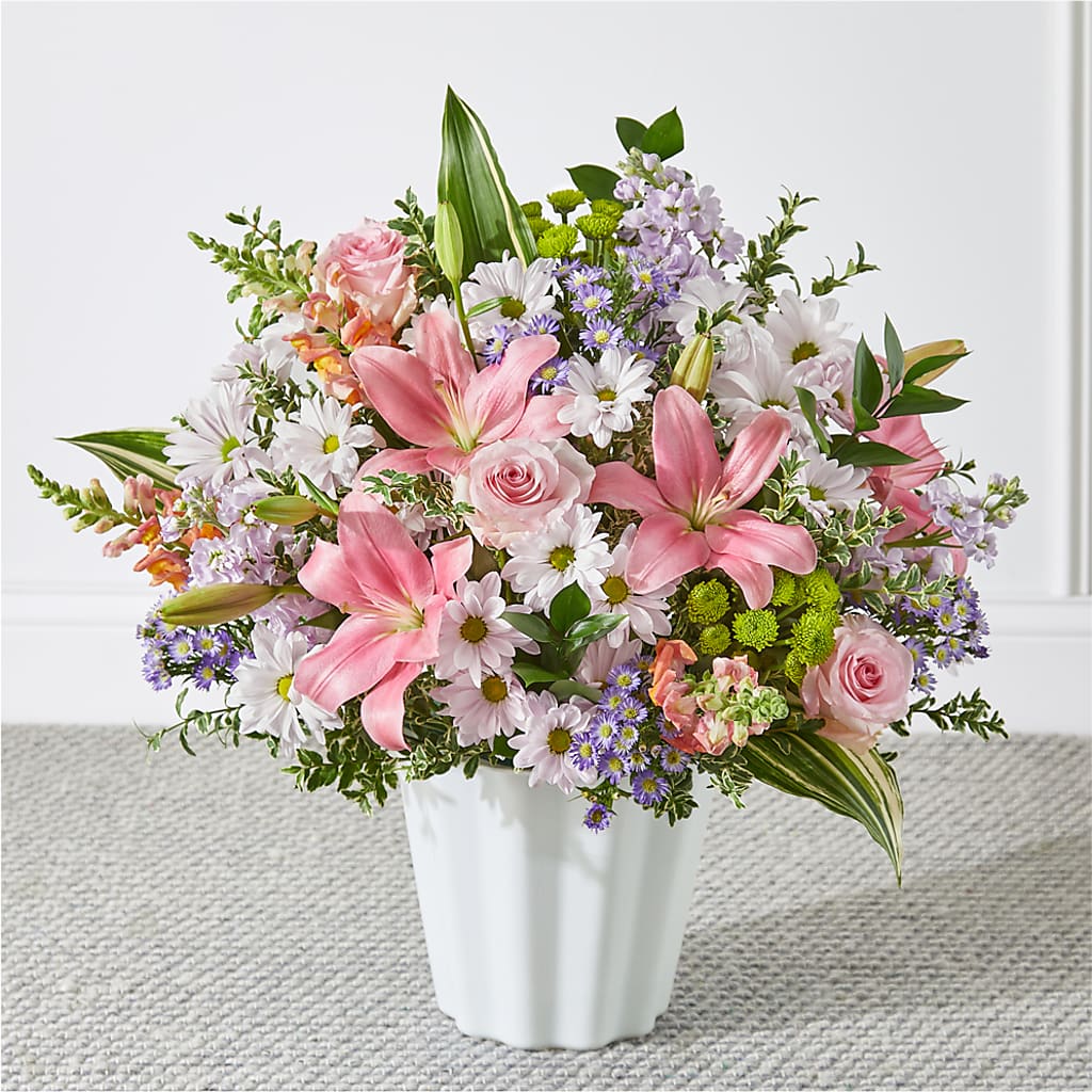 Abundant Compassion Floor Basket – Greater Fayetteville Flower Shop, Springdale AR