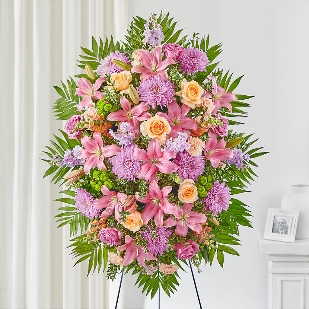 Love & Light Standing Spray – Greater Fayetteville Flower Shop, Springdale AR