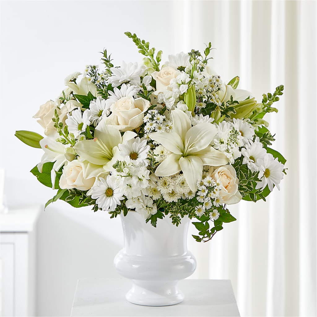 Uplifting Urn Arrangement – Greater Fayetteville Flower Shop, Springdale AR