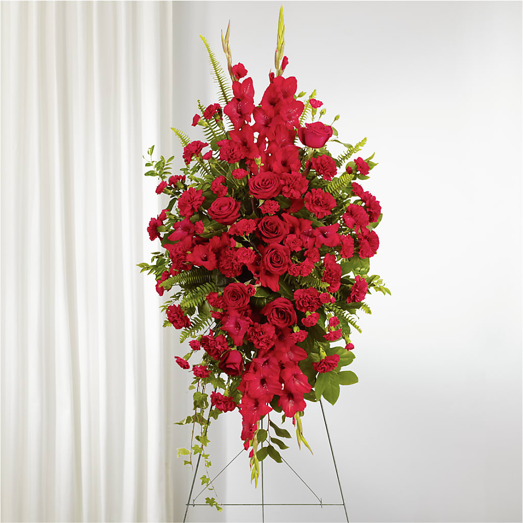 From the Heart Standing Spray – Greater Fayetteville Flower Shop, Springdale AR