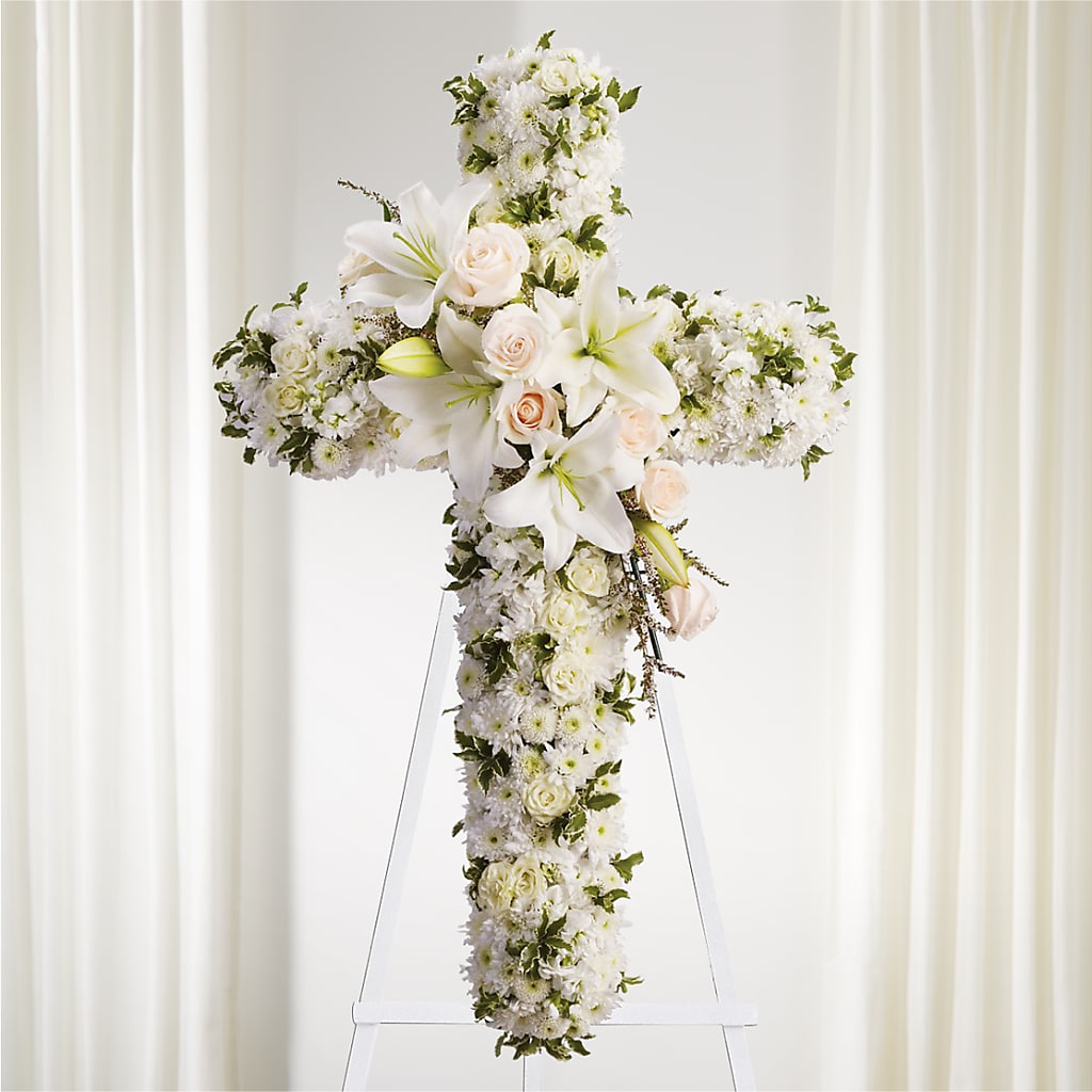 Spiritual Guidance Standing Spray – Greater Fayetteville Flower Shop, Springdale AR