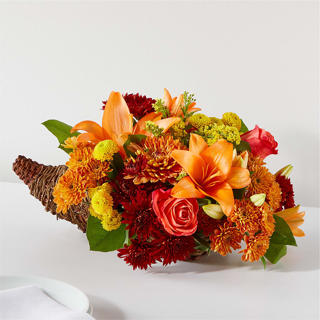 Bouquet of Blessings Cornucopia – Greater Fayetteville Flower Shop, Springdale AR