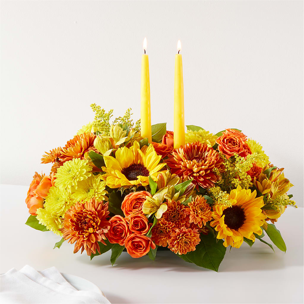 Autumn Harmony Centerpiece – Greater Fayetteville Flower Shop, Springdale AR
