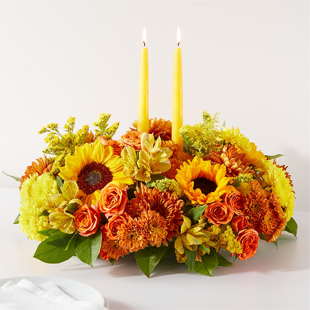 Autumn Harmony Centerpiece – Greater Fayetteville Flower Shop, Springdale AR
