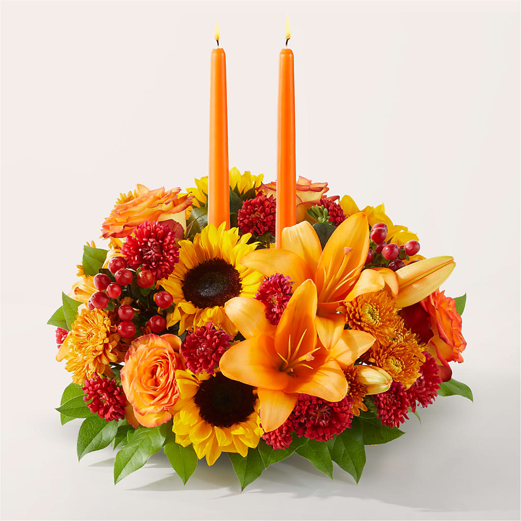 Grateful Centerpiece – Greater Fayetteville Flower Shop, Springdale AR