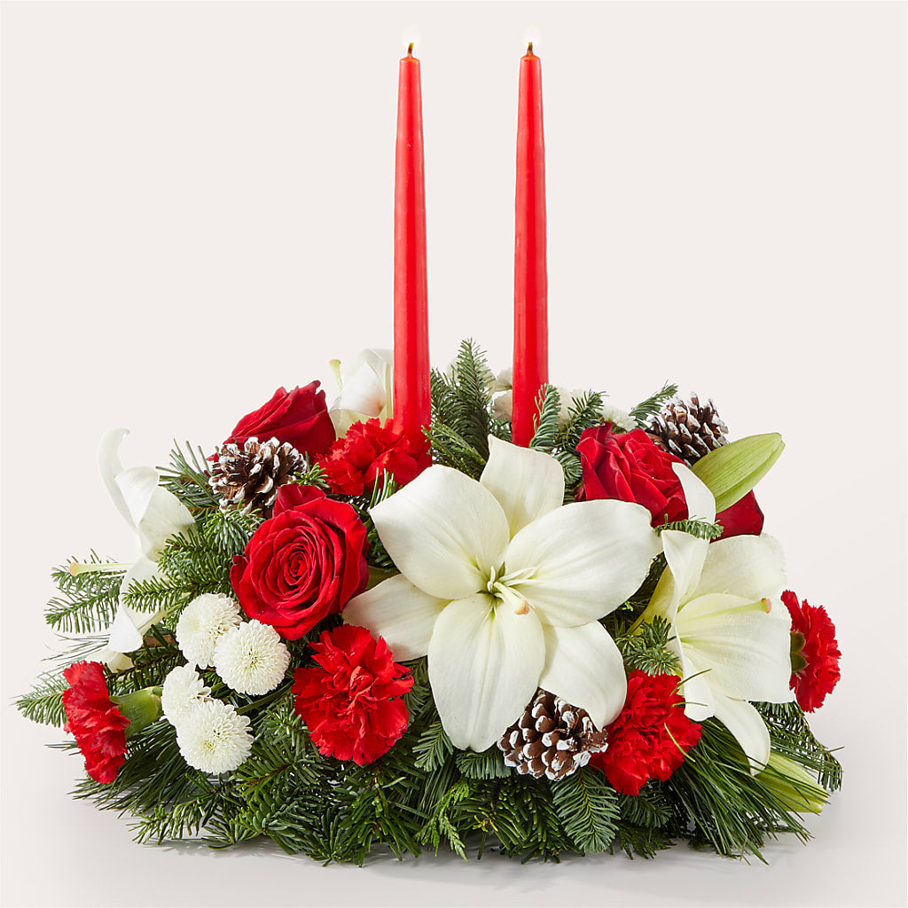 Seasonal Festivities Centerpiece – Greater Fayetteville Flower Shop, Springdale AR