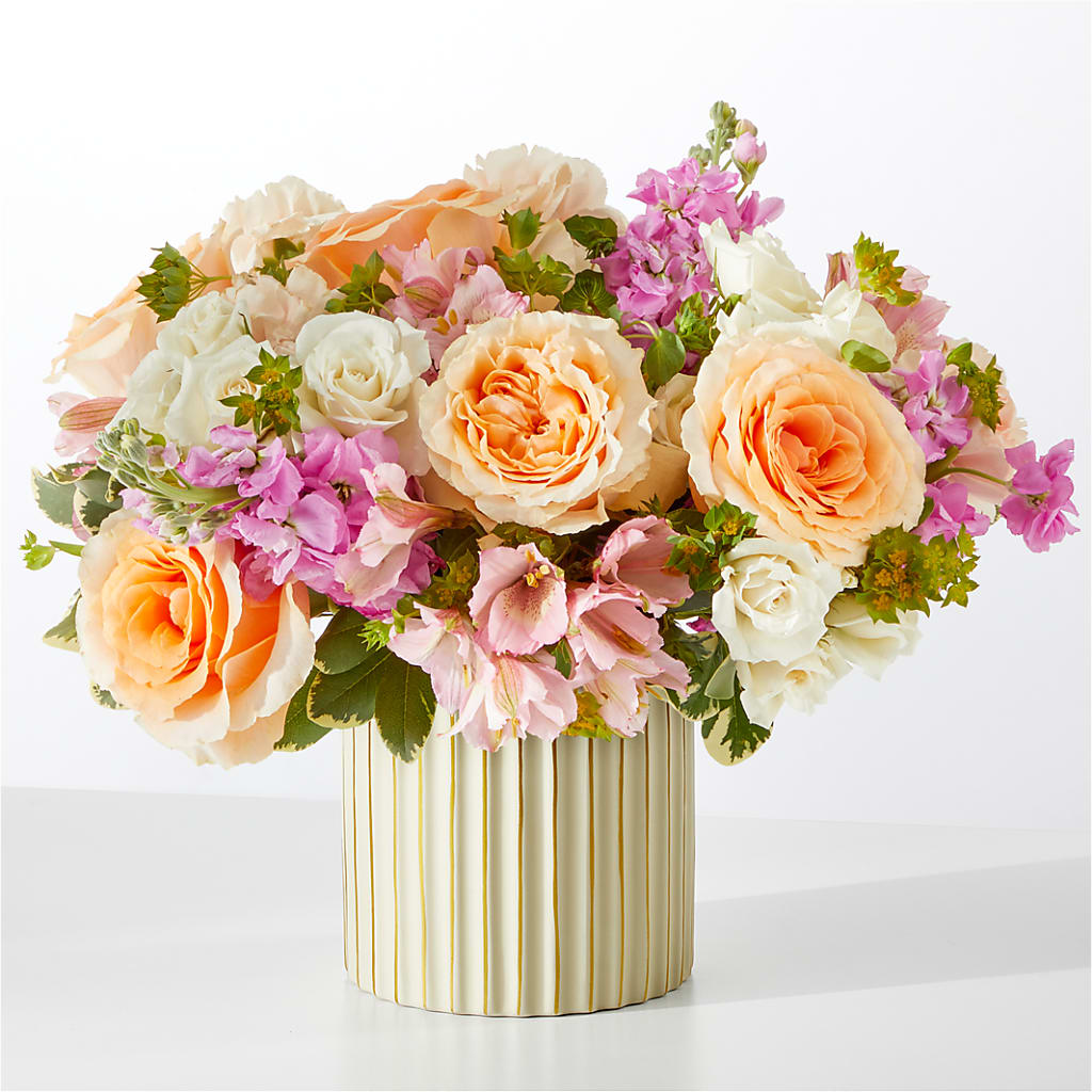 Paradise Bouquet with Ivory Vase – Greater Fayetteville Flower Shop, Springdale AR