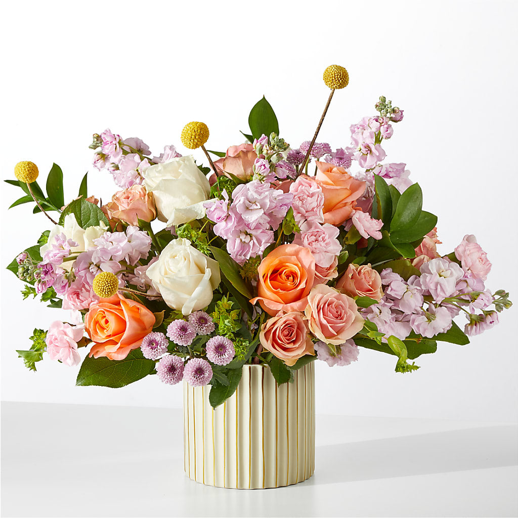 French Market Bouquet with Ivory Vase – Greater Fayetteville Flower Shop, Springdale AR
