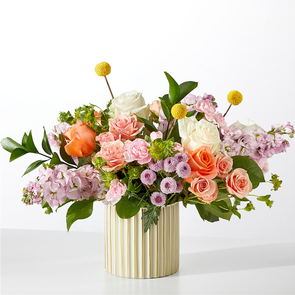 French Market Bouquet with Ivory Vase – Greater Fayetteville Flower Shop, Springdale AR