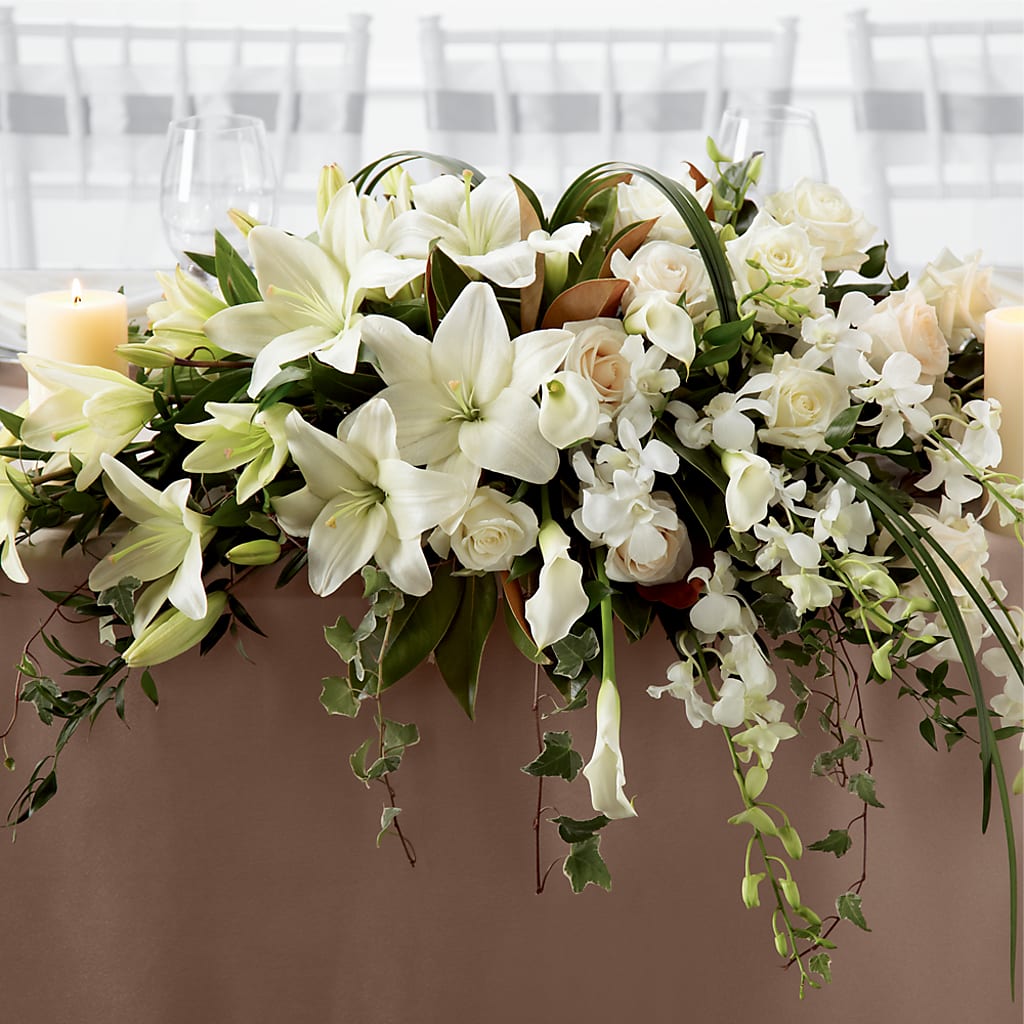 White Linen Arrangement – Greater Fayetteville Flower Shop, Springdale AR