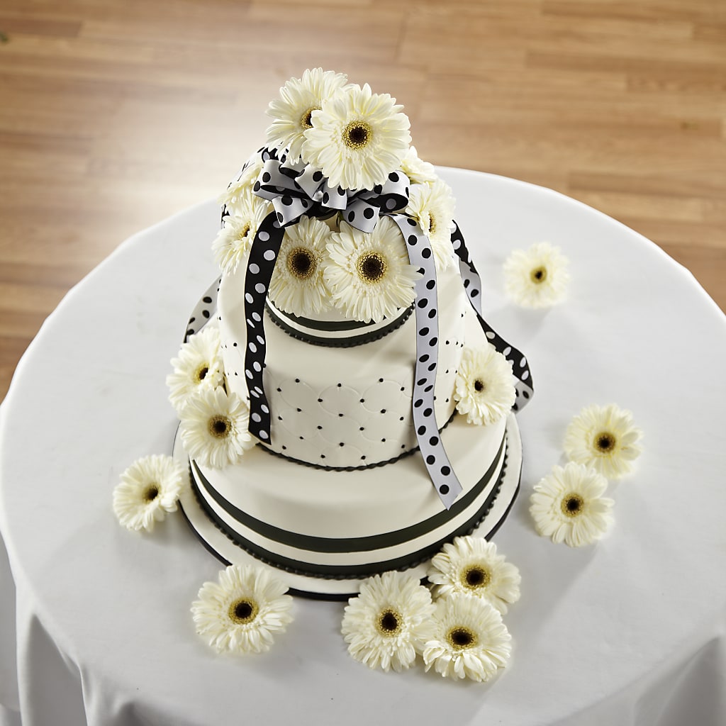 Simple Sophistication Cake Décor – Greater Fayetteville Flower Shop, Springdale AR