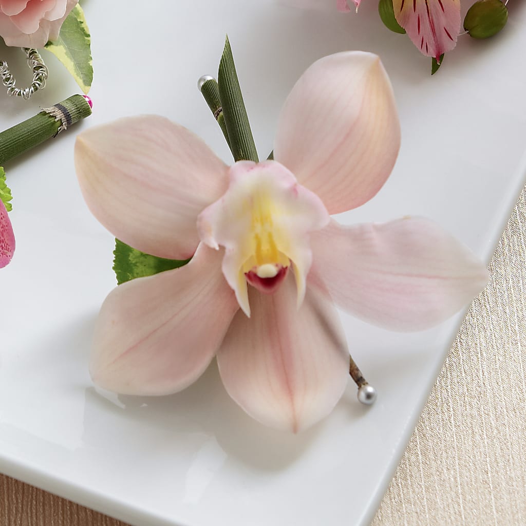 Pink Cymbidium Boutonniere – Greater Fayetteville Flower Shop, Springdale AR