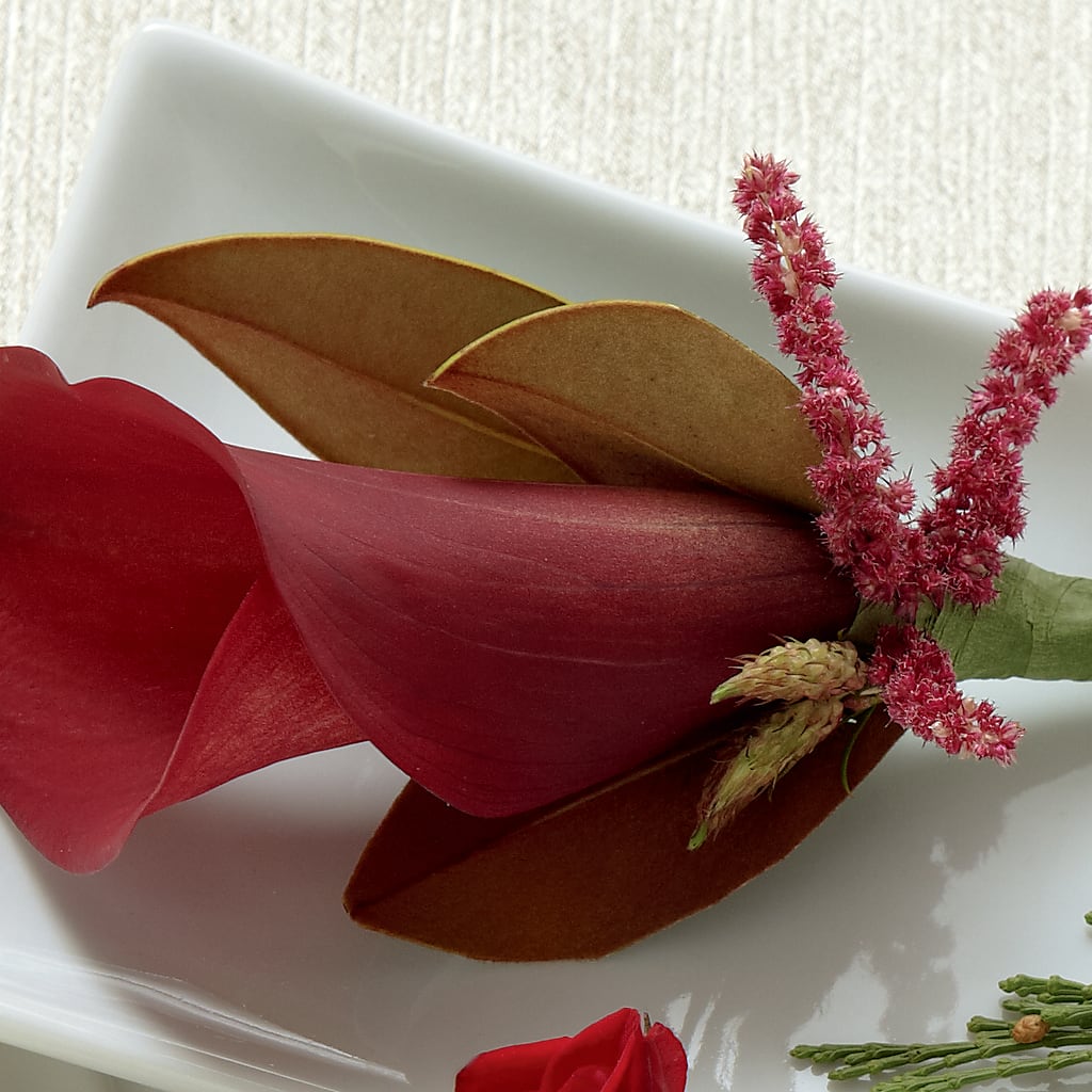 Red Calla Boutonniere – Greater Fayetteville Flower Shop, Springdale AR